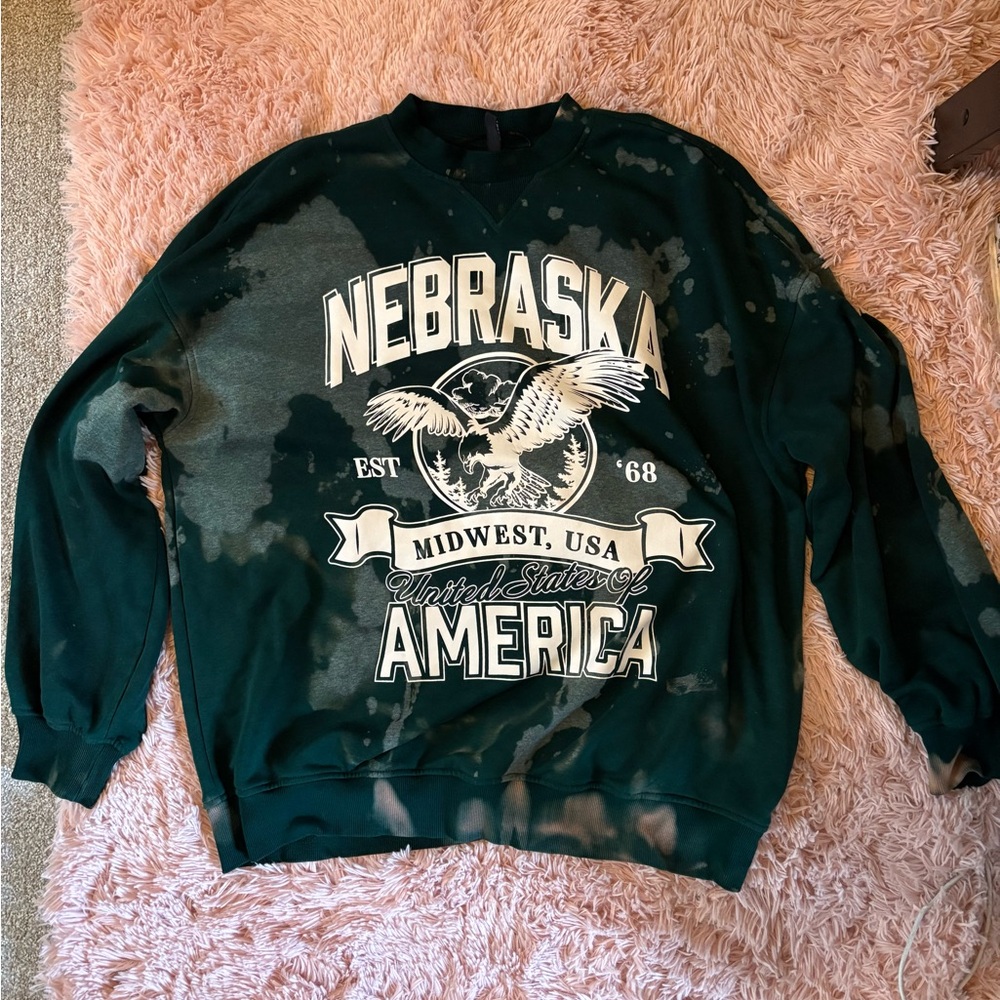 Bleached Graphic Crewneck